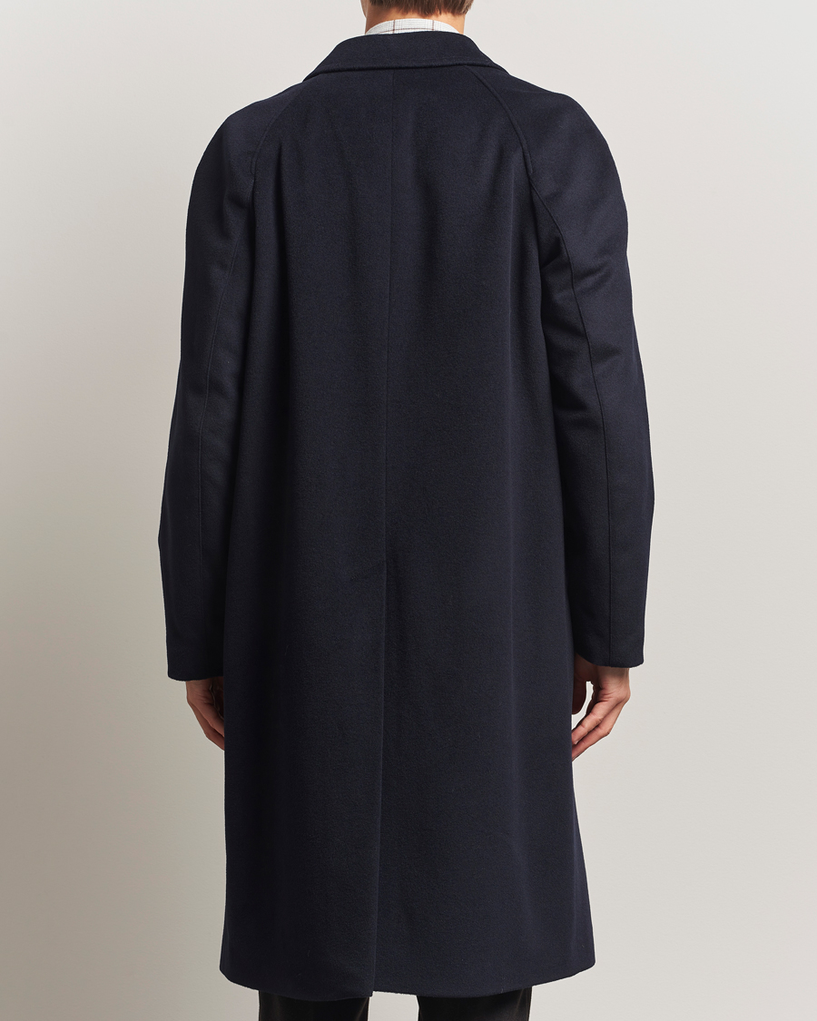 Men | Coats & Jackets | Oscar Jacobson | Raglan Wool Coat Navy
