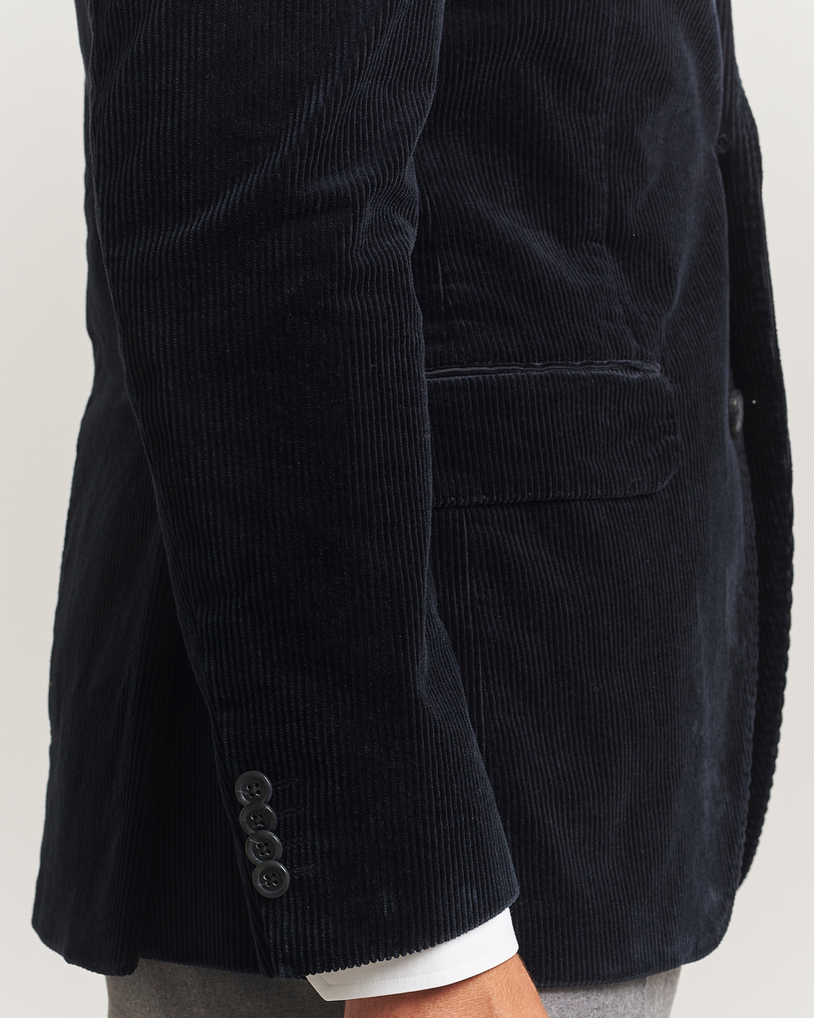 Men | Blazers | Oscar Jacobson | Fogerty Patch Pocket Cord Blazer Navy