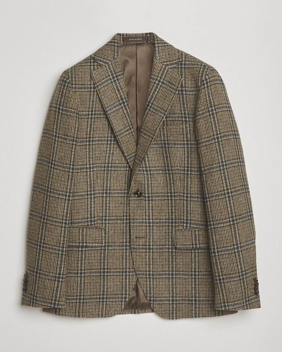 Men | Blazers | Oscar Jacobson | Fogerty Moon Tweed Blazer Green