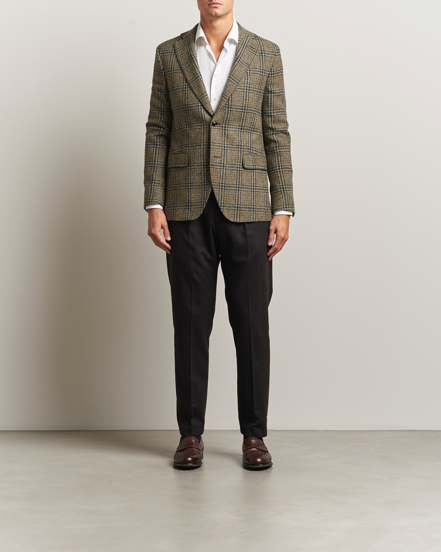 Men | Blazers | Oscar Jacobson | Fogerty Moon Tweed Blazer Green