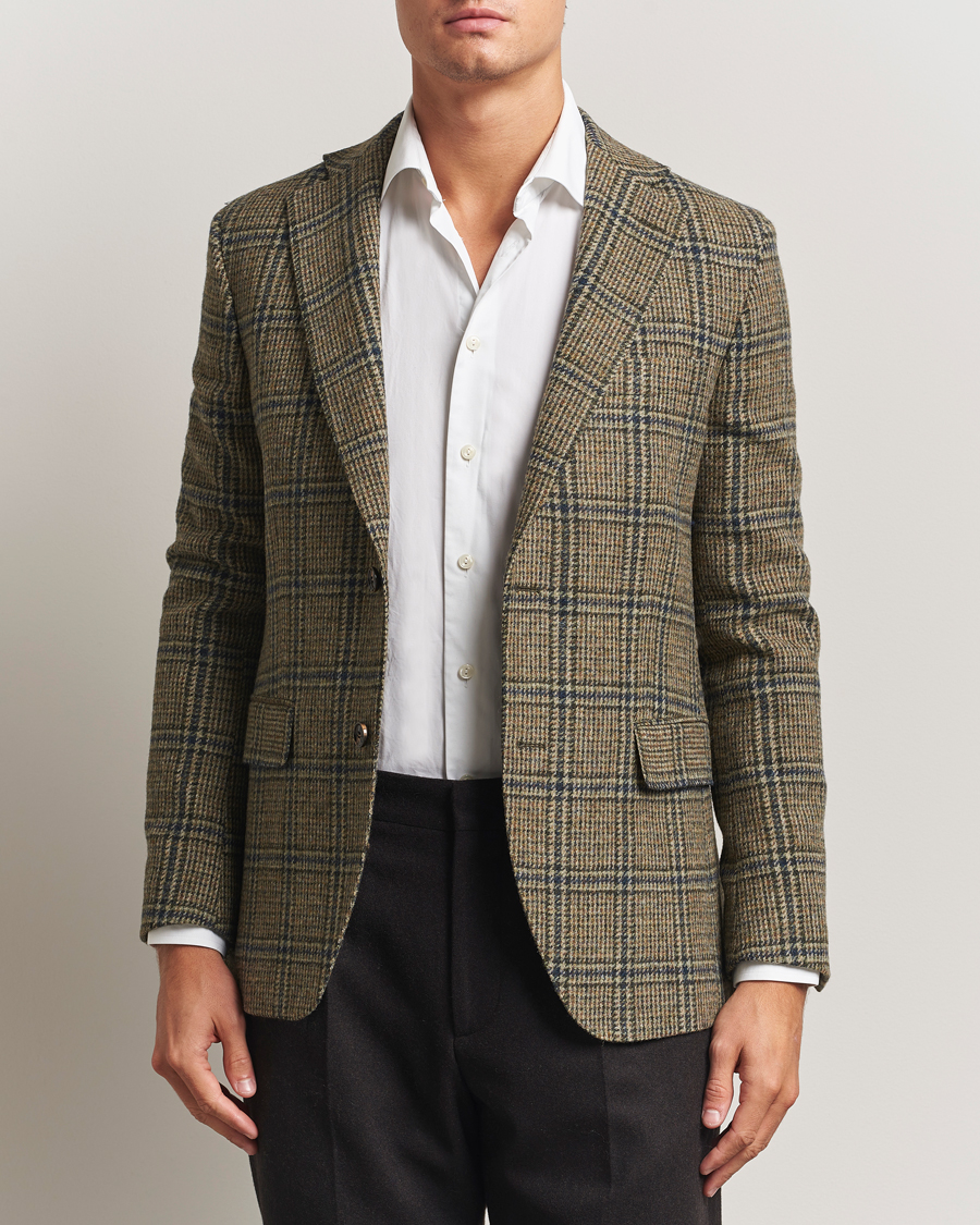 Men | Blazers | Oscar Jacobson | Fogerty Moon Tweed Blazer Green