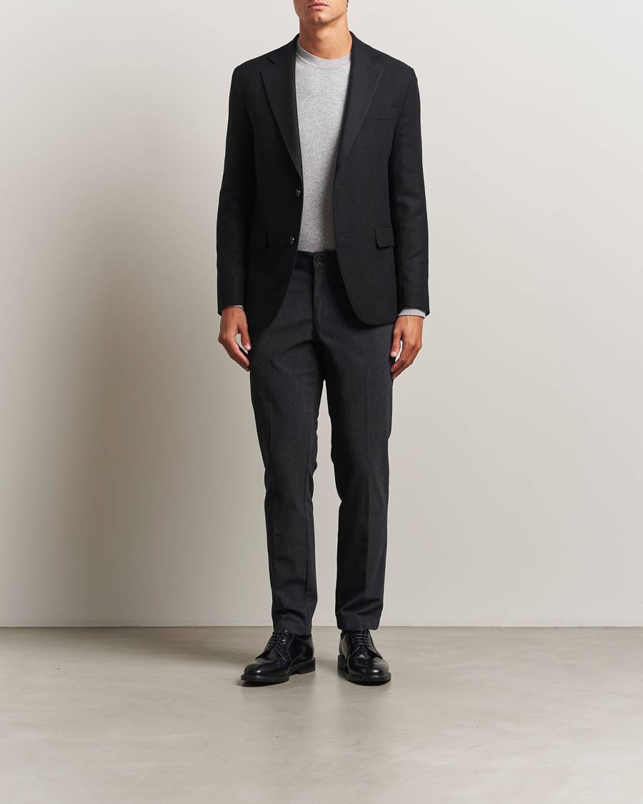Men | Blazers | Oscar Jacobson | Fogerty Wool Blazer Black