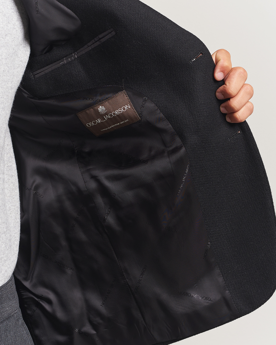 Men | Blazers | Oscar Jacobson | Fogerty Wool Blazer Black