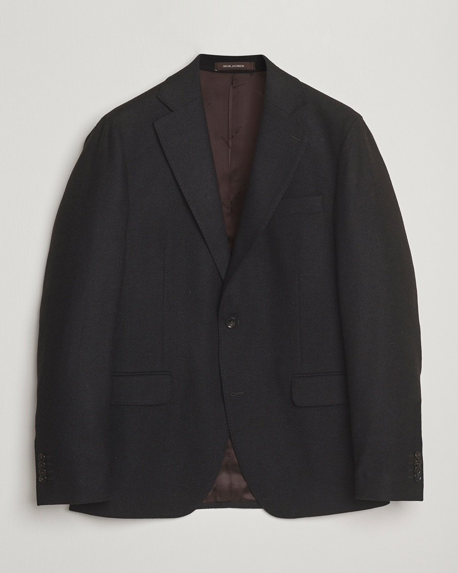 Men | Blazers | Oscar Jacobson | Fogerty Wool Blazer Brown