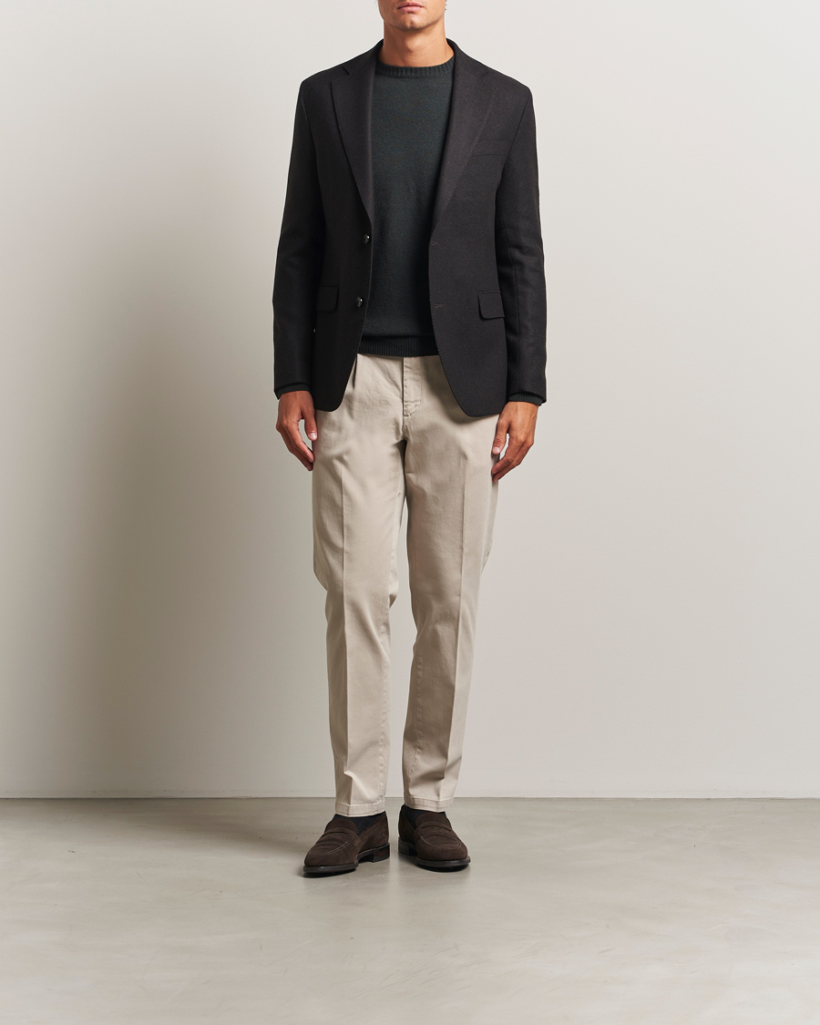 Men | Blazers | Oscar Jacobson | Fogerty Wool Blazer Brown