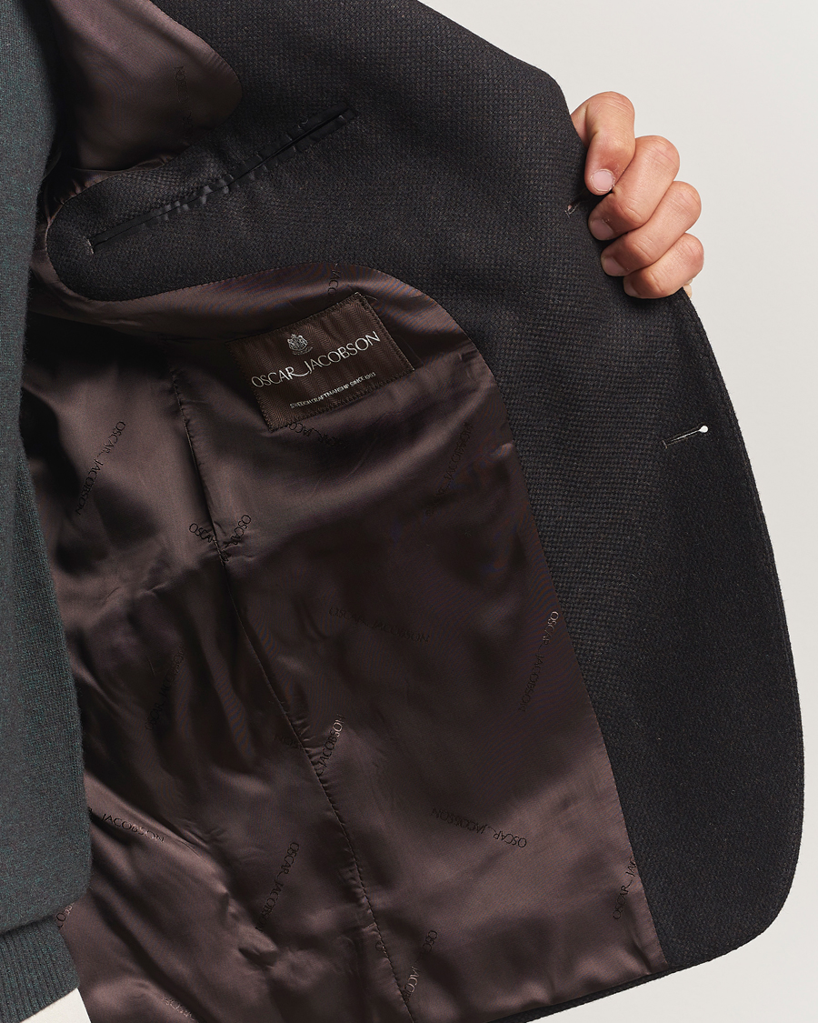 Men | Blazers | Oscar Jacobson | Fogerty Wool Blazer Brown