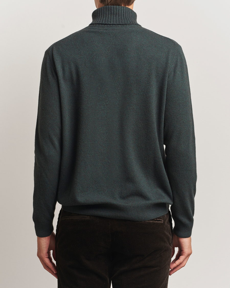 Men | Sweaters & Knitwear | Oscar Jacobson | Salim Wool/Cashmere Rollneck Green