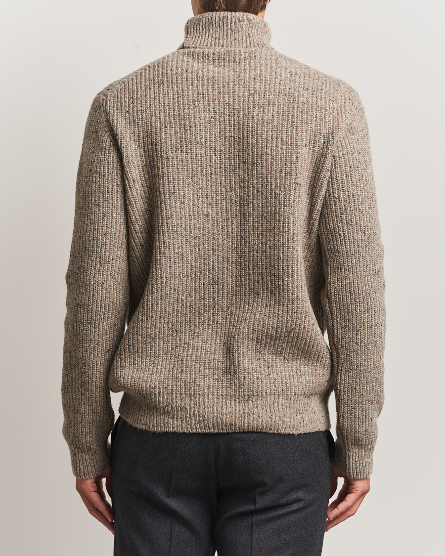 Men | Sweaters & Knitwear | Oscar Jacobson | Mika Heavy Merino Rollneck Beige