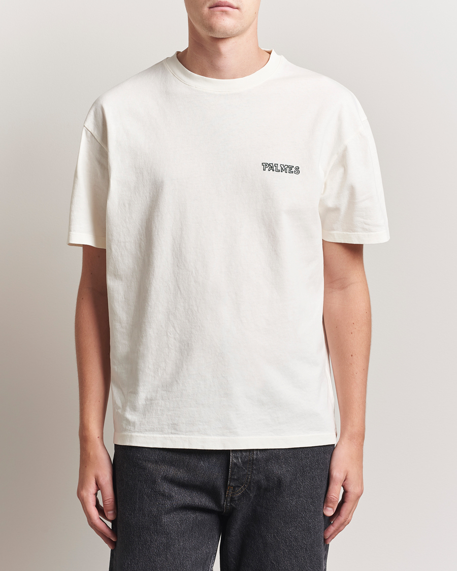 Men | T-Shirts | Palmes | Logo T-Shirt Broken White