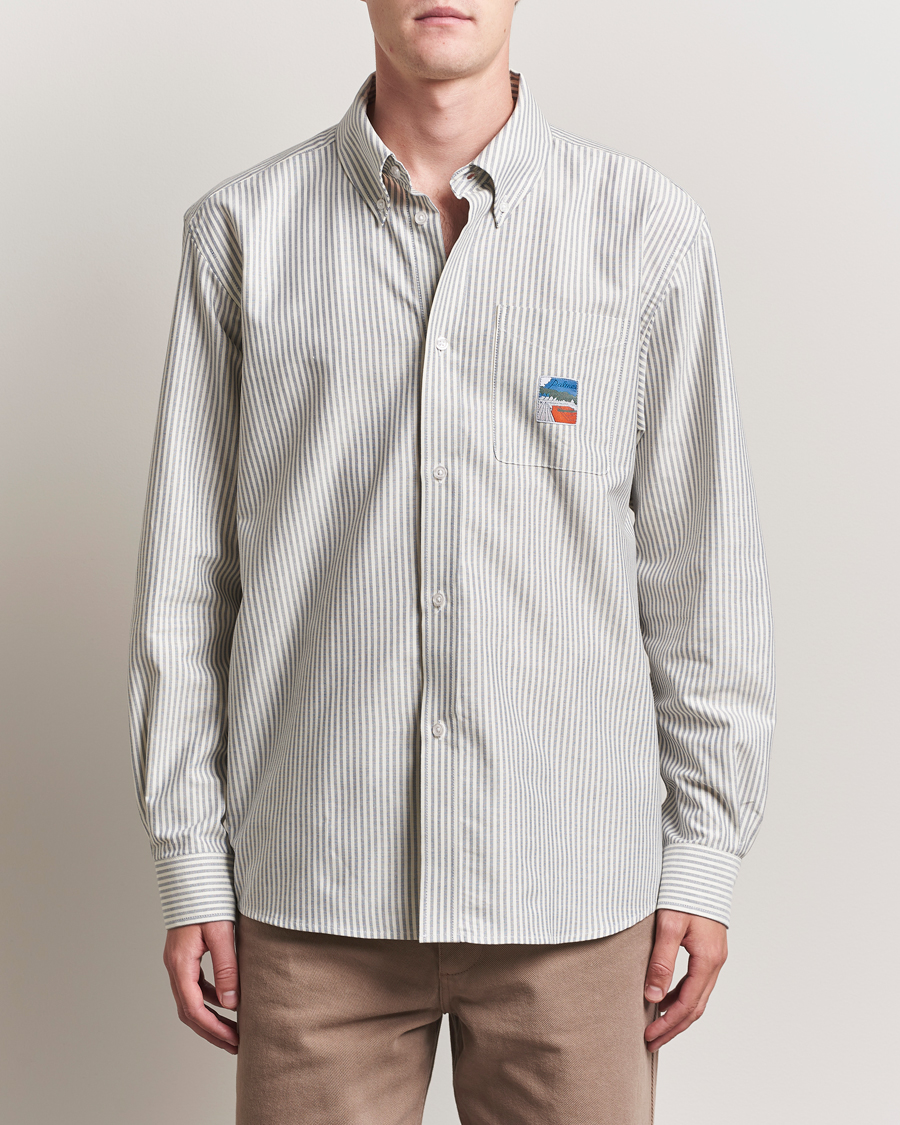 Men | Shirts | Palmes | Deuce Oxford Shirt Light Blue Stripe