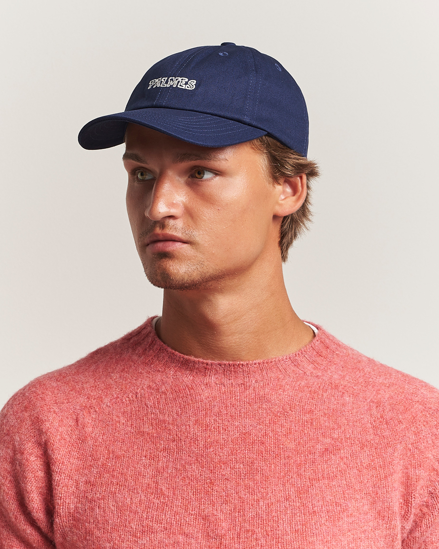 Men | Hats & Caps | Palmes | Embroidered Logo Cap Navy