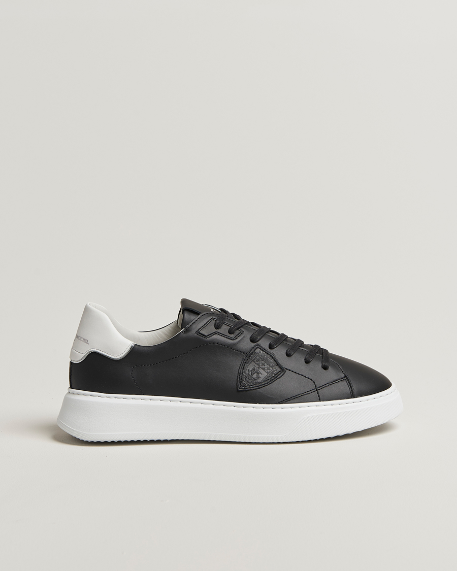 Men | Sneakers | Philippe Model | Temple Low Top Leather Sneakers Black