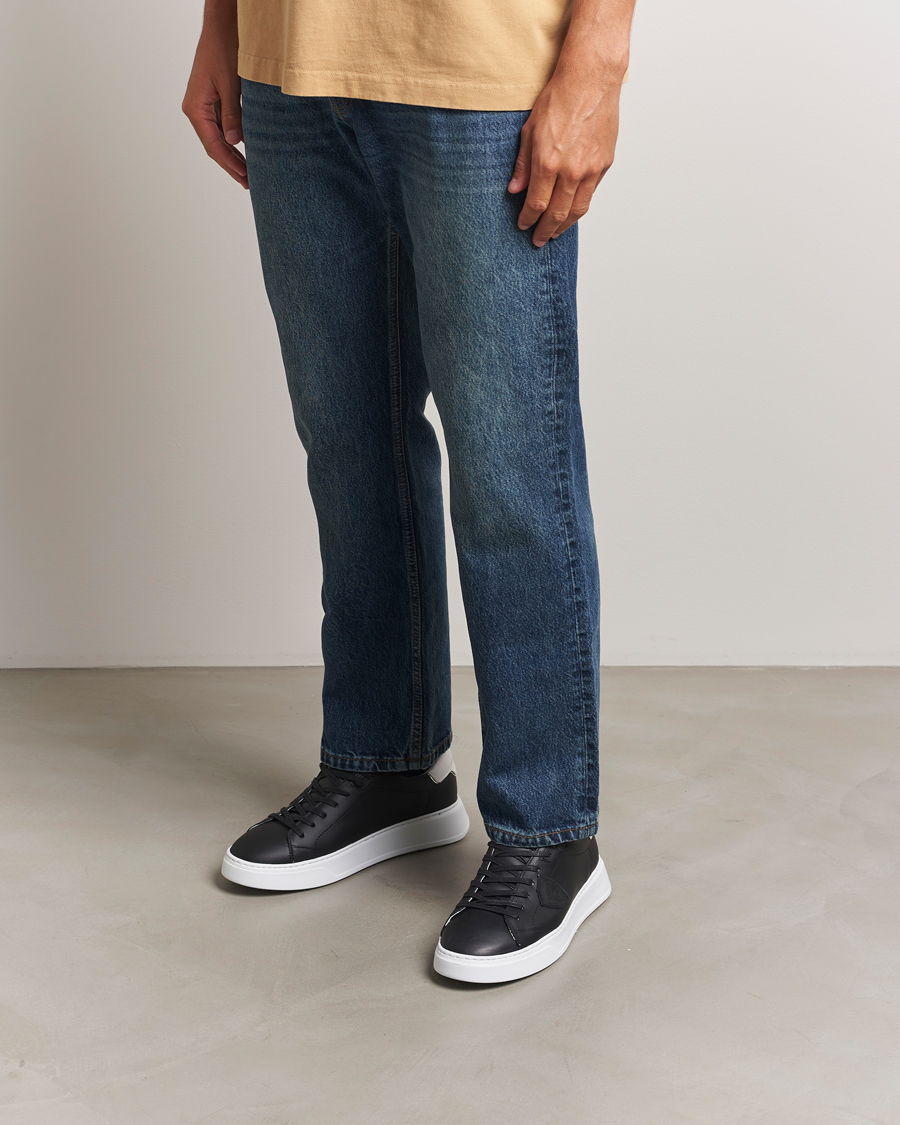 Men | Sneakers | Philippe Model | Temple Low Top Leather Sneakers Black