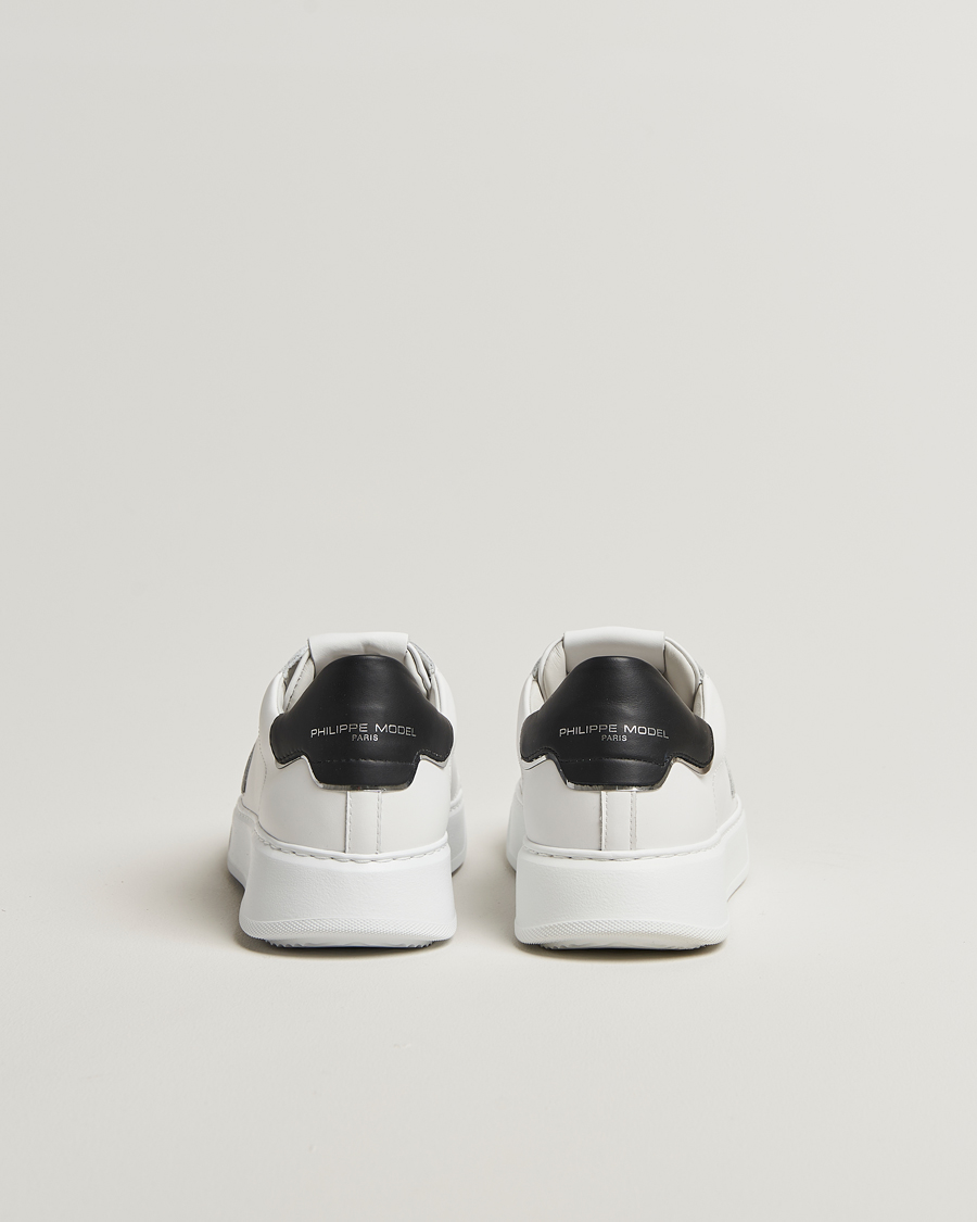 Men | Sneakers | Philippe Model | Temple Low Top Leather Sneakers White/Black