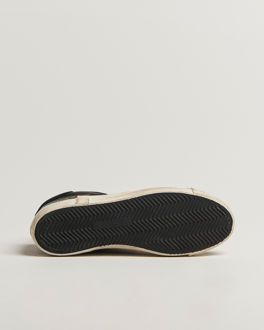Men | Sneakers | Philippe Model | Prsx Low Top Vintage Leather Sneakers Black