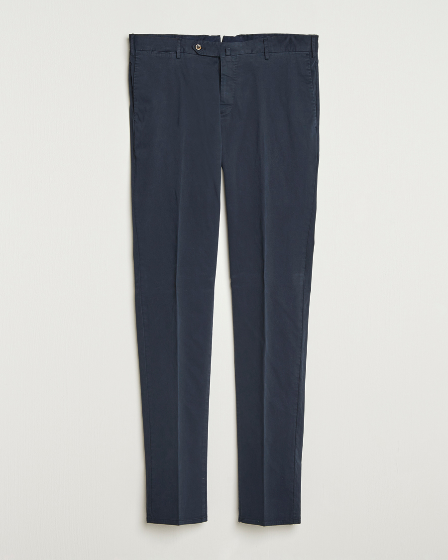 Men | Trousers | PT01 | Slim Fit Cotton/Stretch Trousers Navy