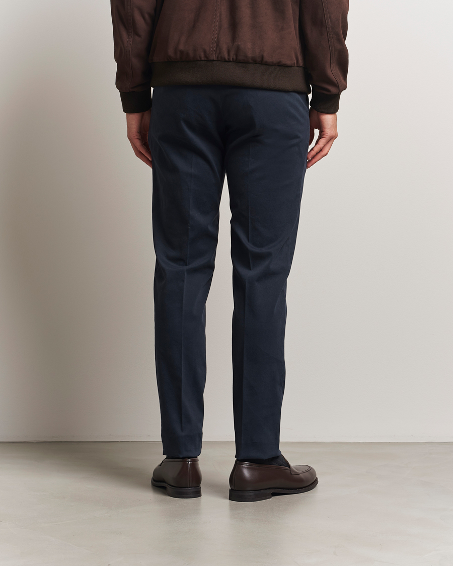 Men | Trousers | PT01 | Slim Fit Cotton/Stretch Trousers Navy