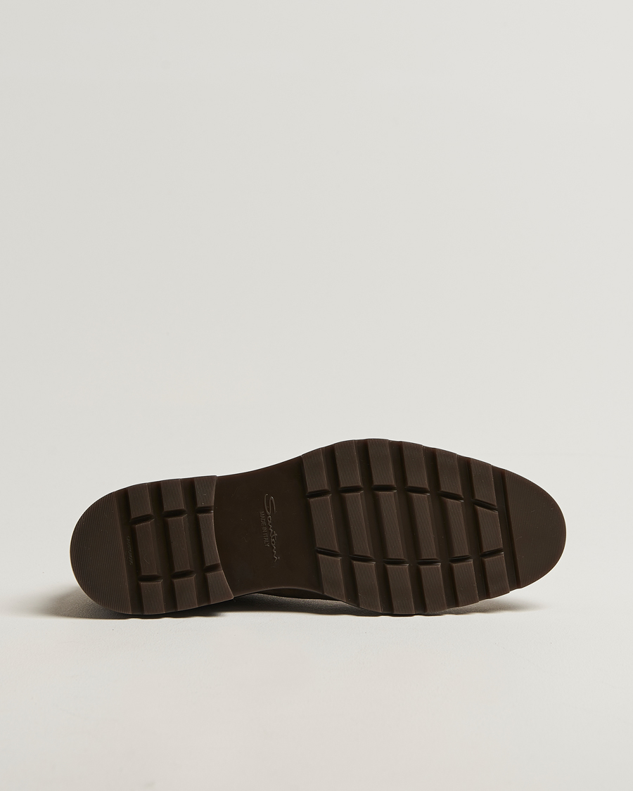 Men | Boots | Santoni | Winter Chukka Boots Dark Brown Suede