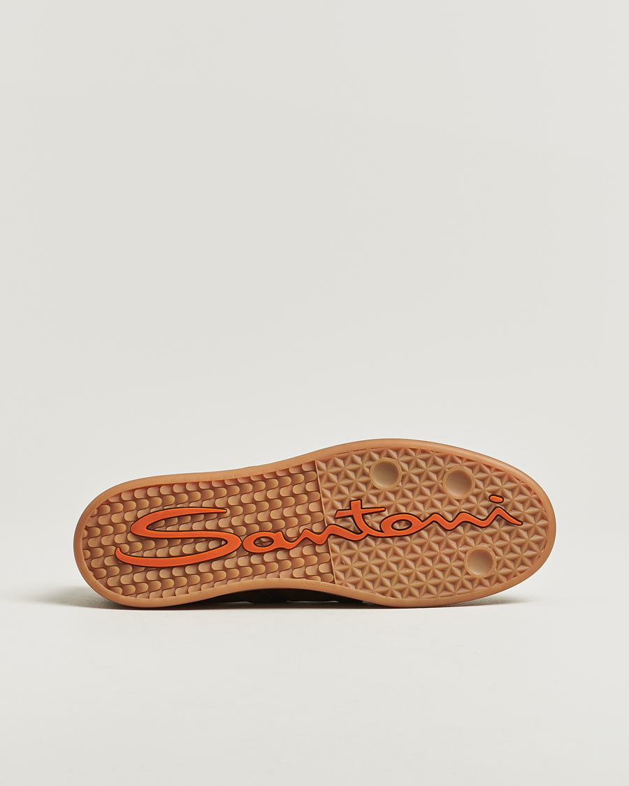 Men | Sneakers | Santoni | Oly Sneakers Dark Brown Suede