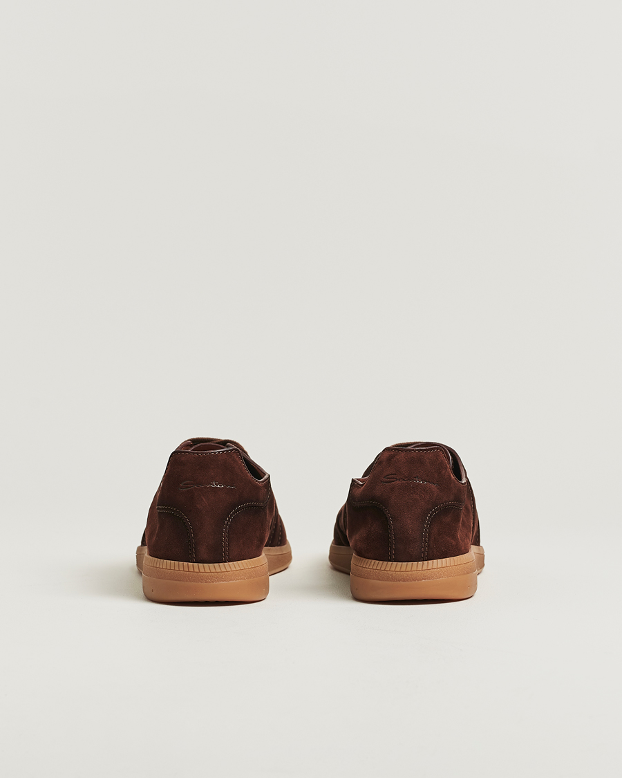 Men | Sneakers | Santoni | Oly Sneakers Dark Brown Suede