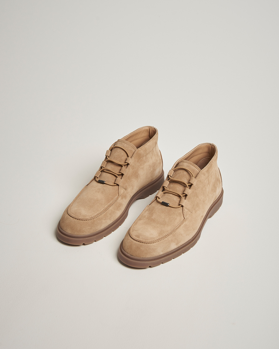 Men | Boots | Tod's | Polacco Moc Desert Boots Beige Suede