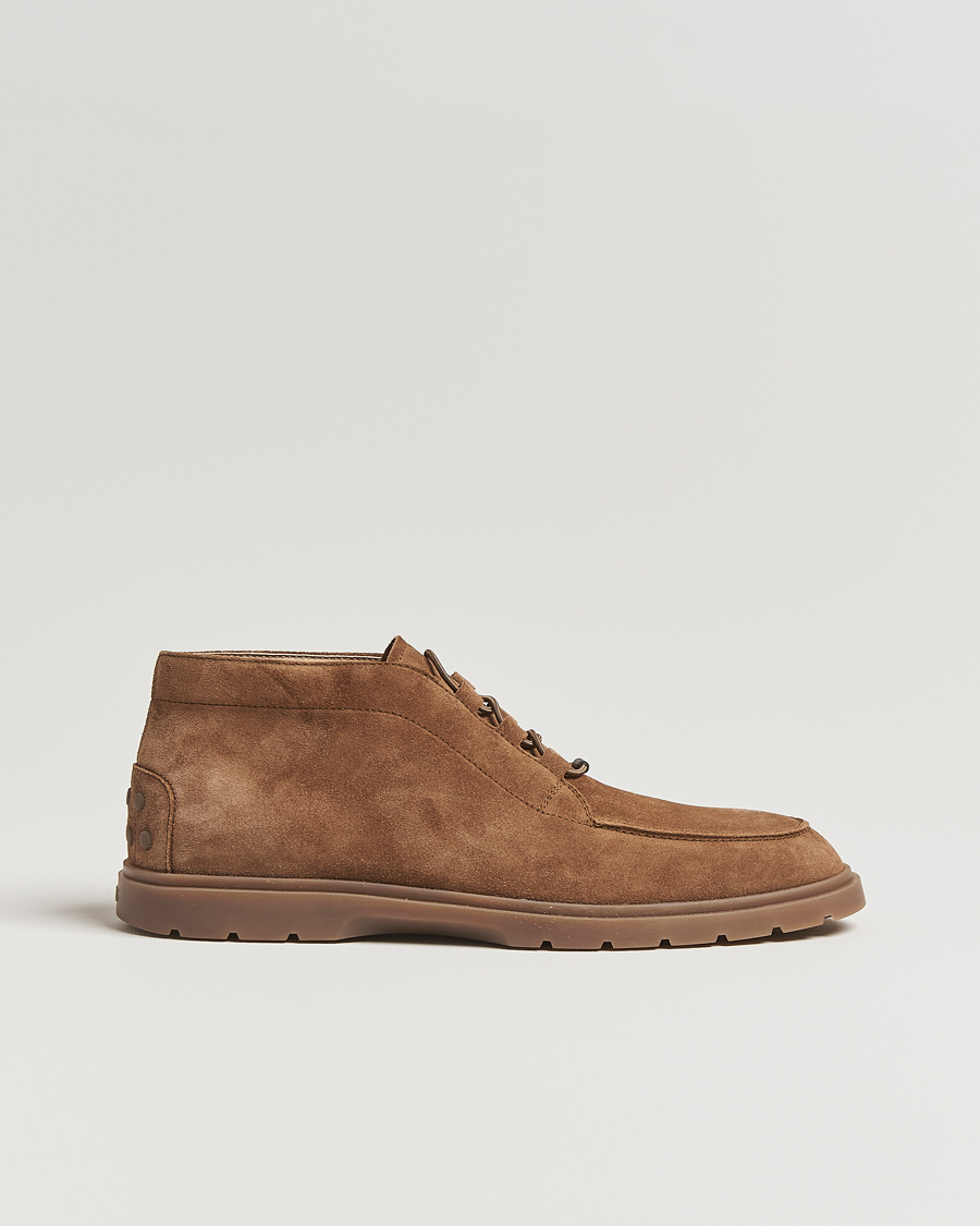 Men | Boots | Tod's | Polacco Moc Desert Boots Brown Suede