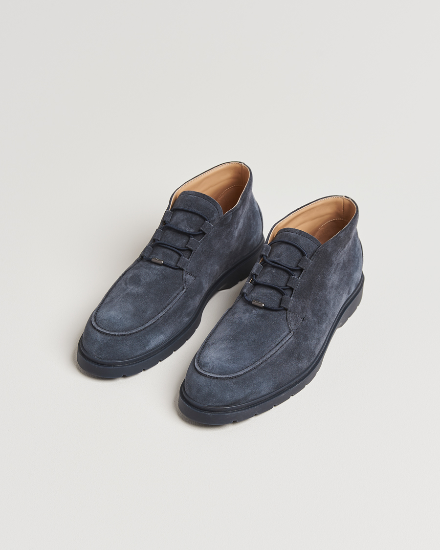 Men | Boots | Tod's | Polacco Moc Desert Boots Navy Suede