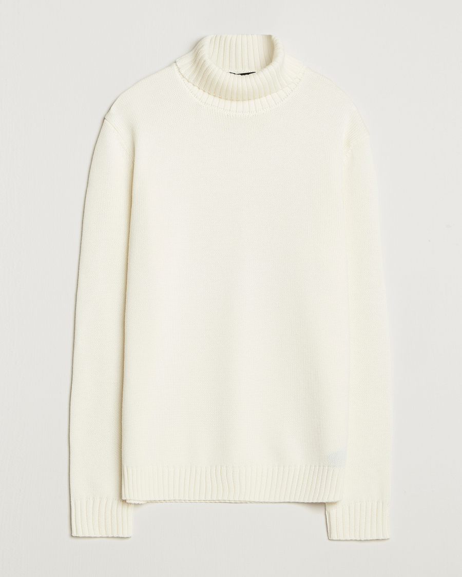 Men | Sweaters & Knitwear | Zanone | Virgin Merino Wool Rollneck Latte