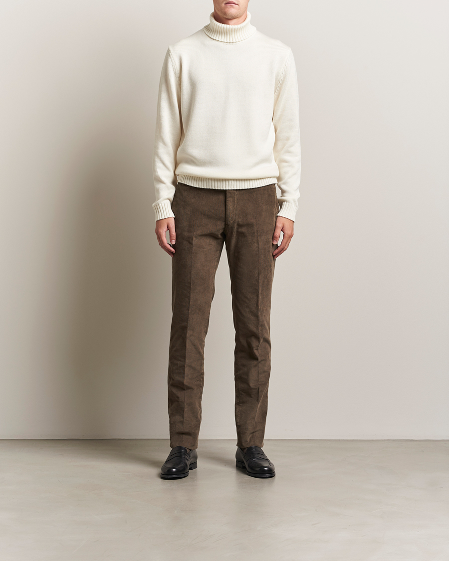 Men | Sweaters & Knitwear | Zanone | Virgin Merino Wool Rollneck Latte