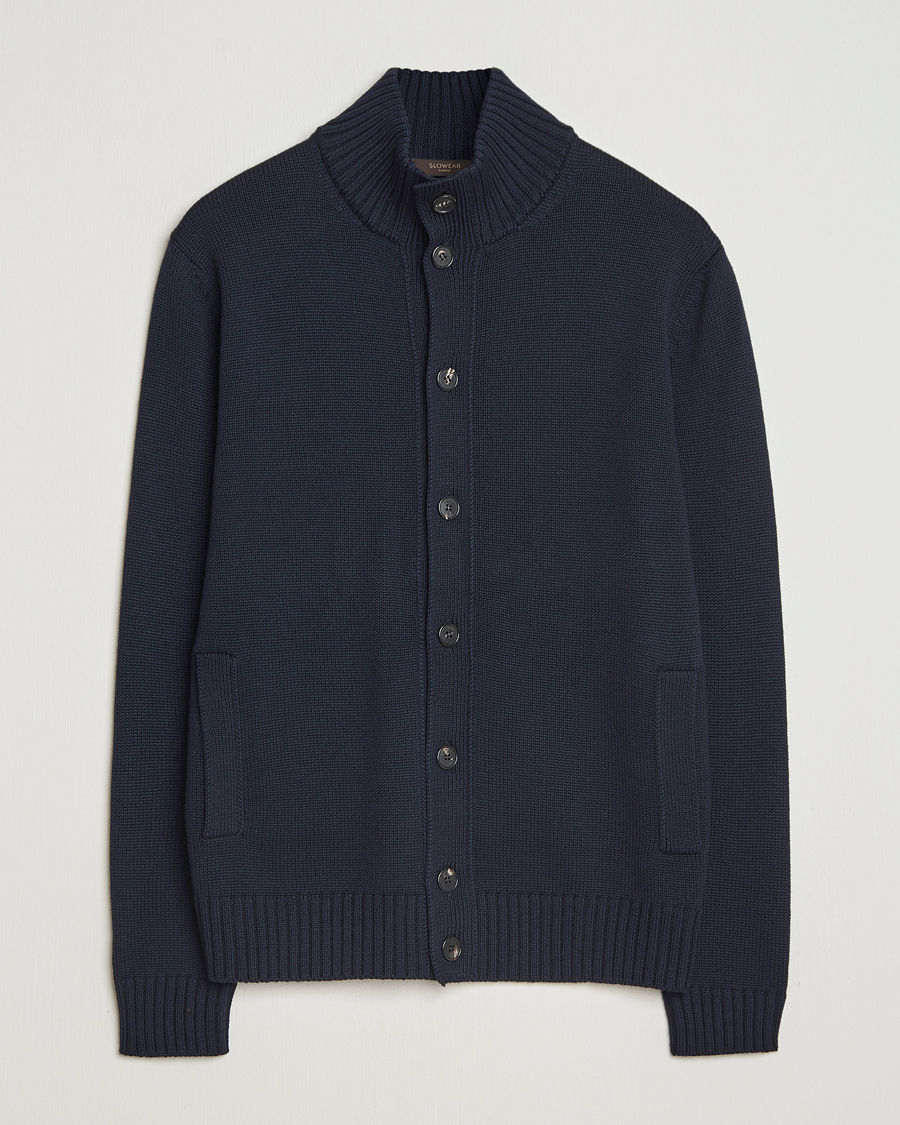 Men | Sweaters & Knitwear | Zanone | Virgin Merino Wool Chioto Navy
