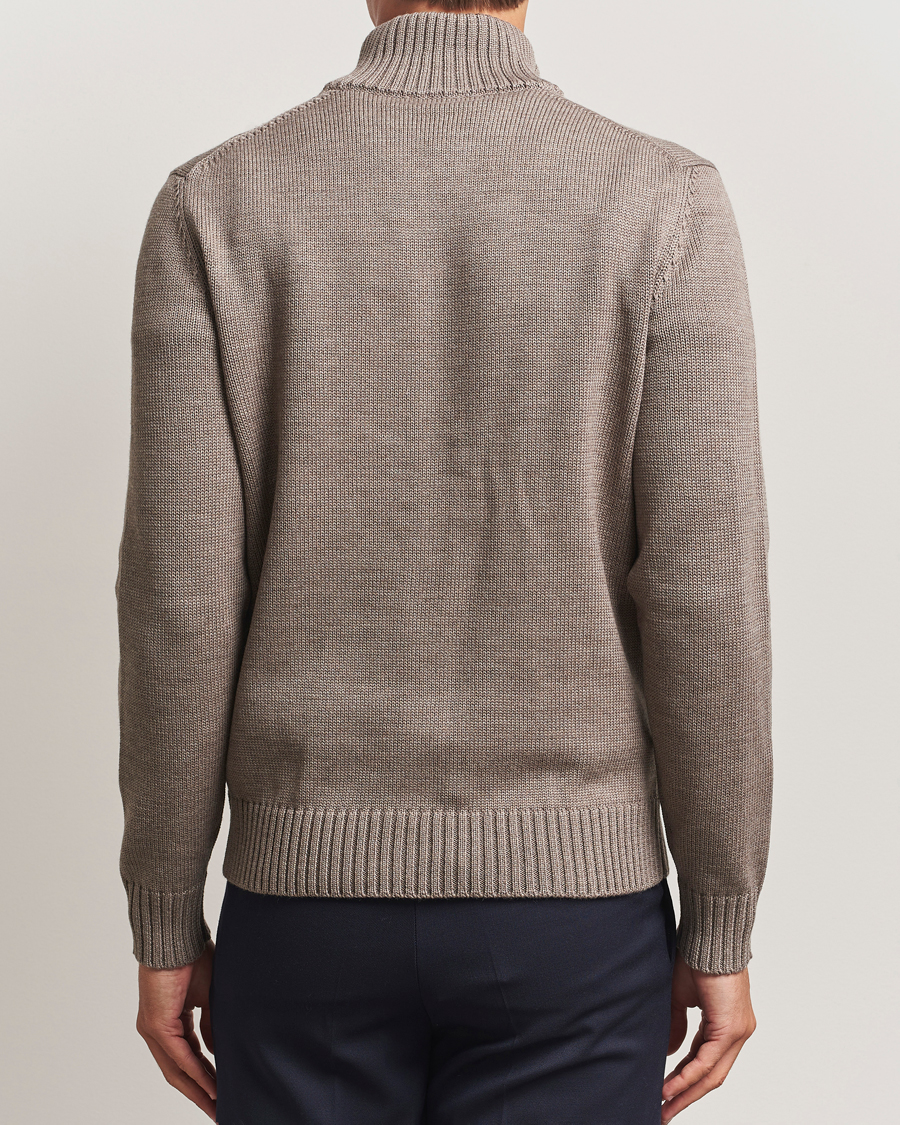 Men | Sweaters & Knitwear | Zanone | Virgin Merino Wool Chioto Taupe