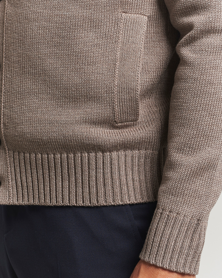 Men | Sweaters & Knitwear | Zanone | Virgin Merino Wool Chioto Taupe