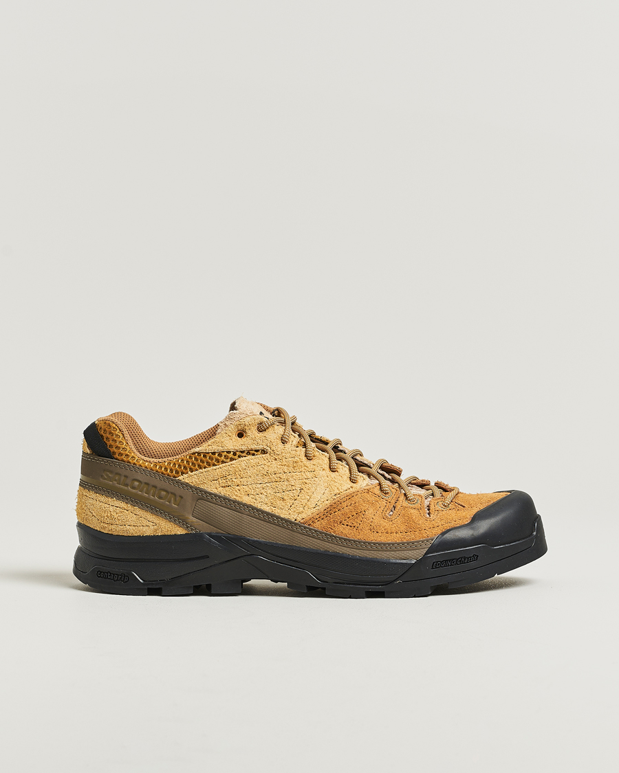 Men | Sneakers | Salomon | X-ALP Suede Sneakers Bronze Brown