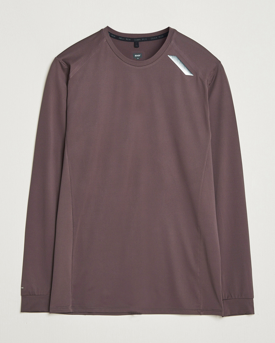 Men | T-Shirts | SOAR Running | Long Sleeve Tech Tee Dark Grey