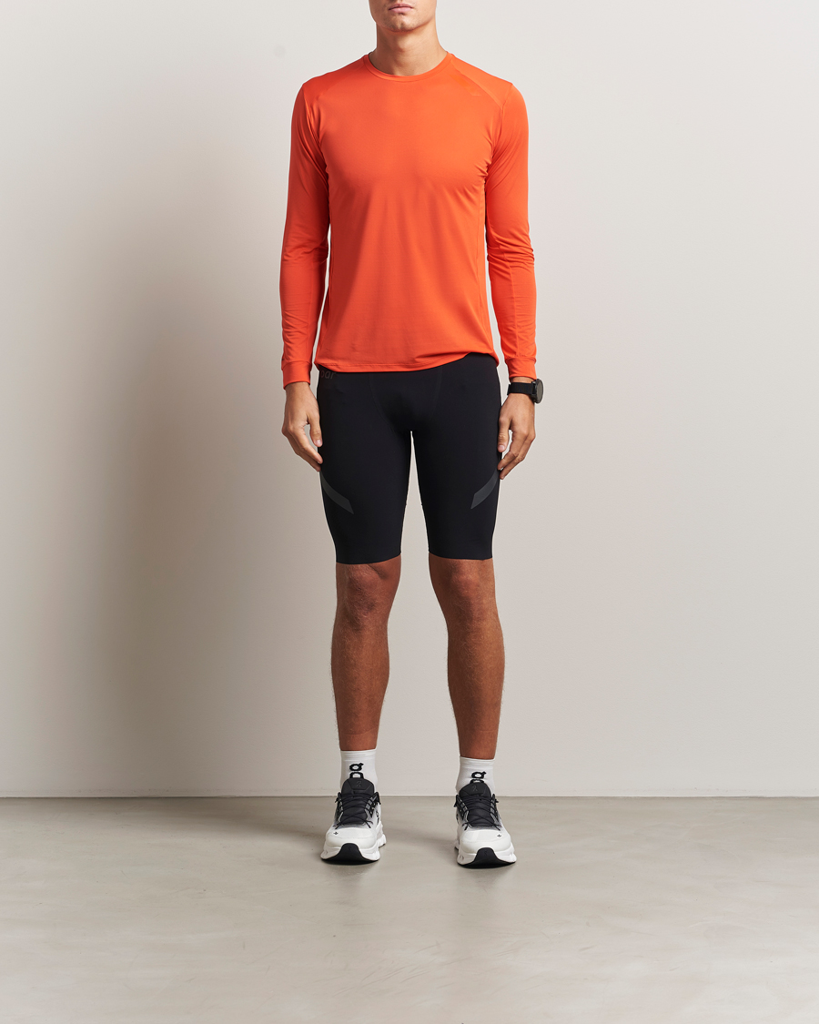 Men | T-Shirts | SOAR Running | Long Sleeve Tech Tee Orange