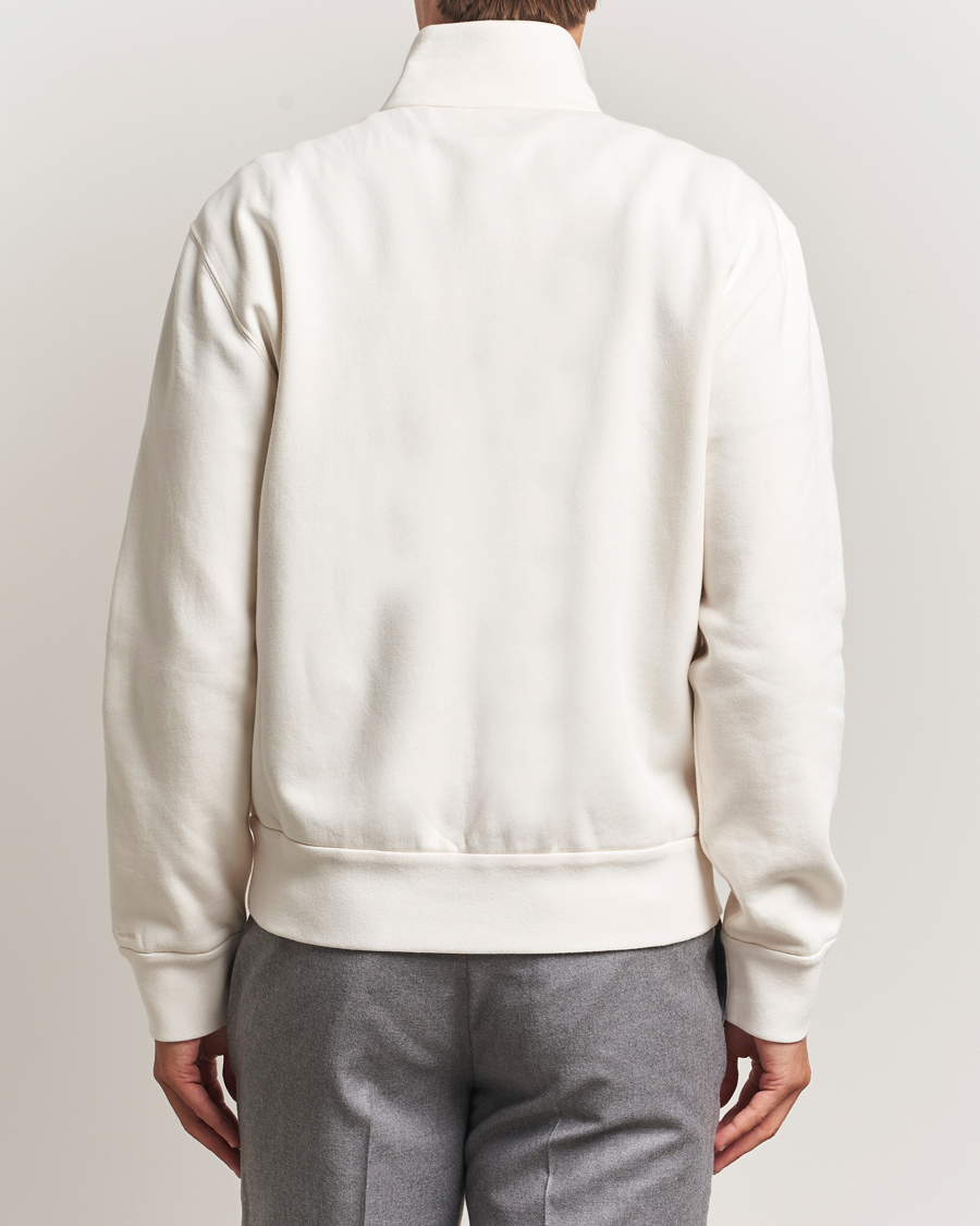 Men | Sweaters & Knitwear | Ralph Lauren Purple Label | Full Zip Cotton Felpa Cream