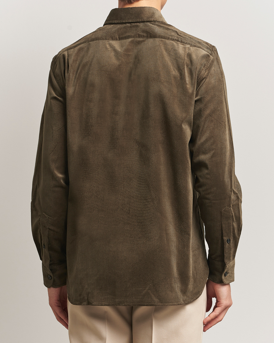 Men | Shirts | Ralph Lauren Purple Label | Corduroy Overshirt Loden