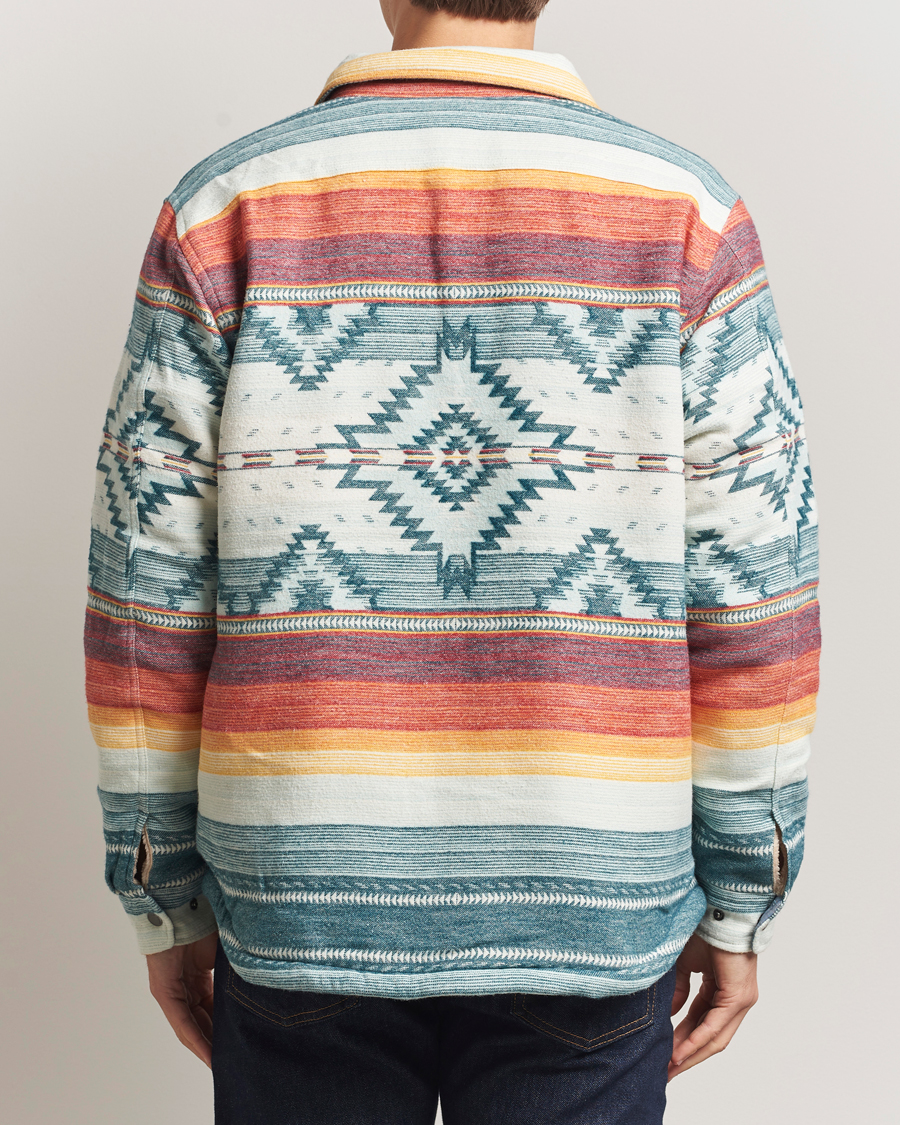 Men | Sweaters & Knitwear | Pendleton | Bay City Teddy Lined Shirt Jacket Saltillo Stripe