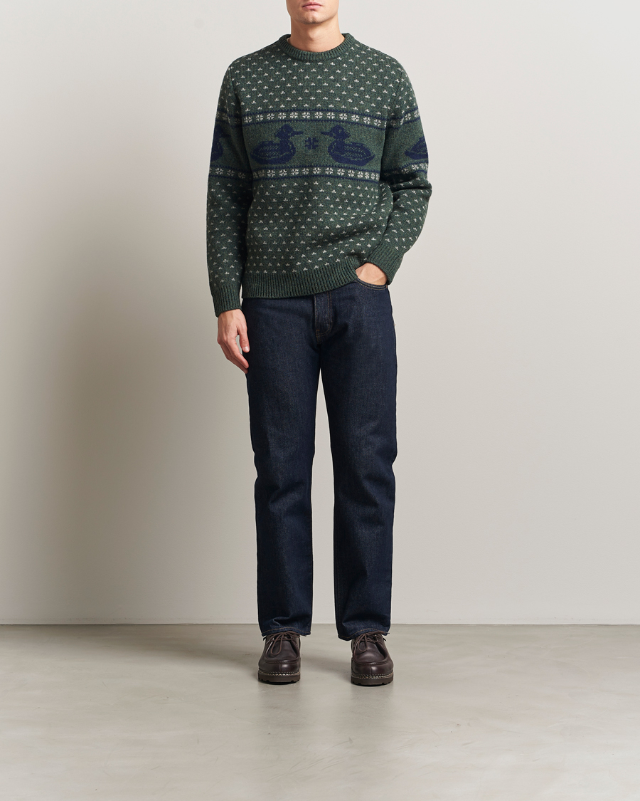 Men | Sweaters & Knitwear | Pendleton | Wool Duck Sweater Green