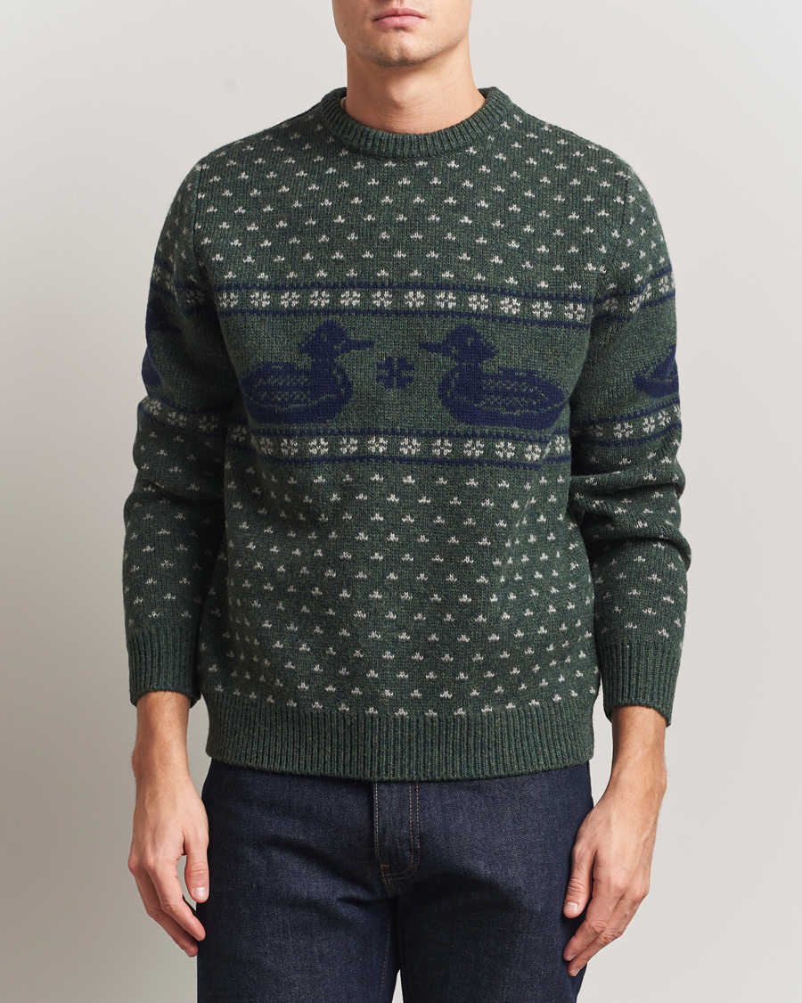 Men | Sweaters & Knitwear | Pendleton | Wool Duck Sweater Green