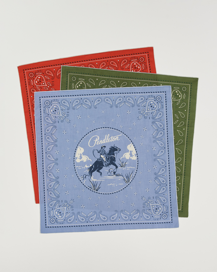 Men | Pocket Squares | Pendleton | 3-Pack Bandana Cowboy Multi