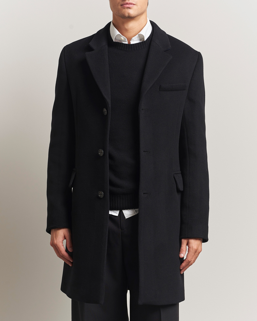 Men | Coats & Jackets | Filippa K | William Wool Coat Black