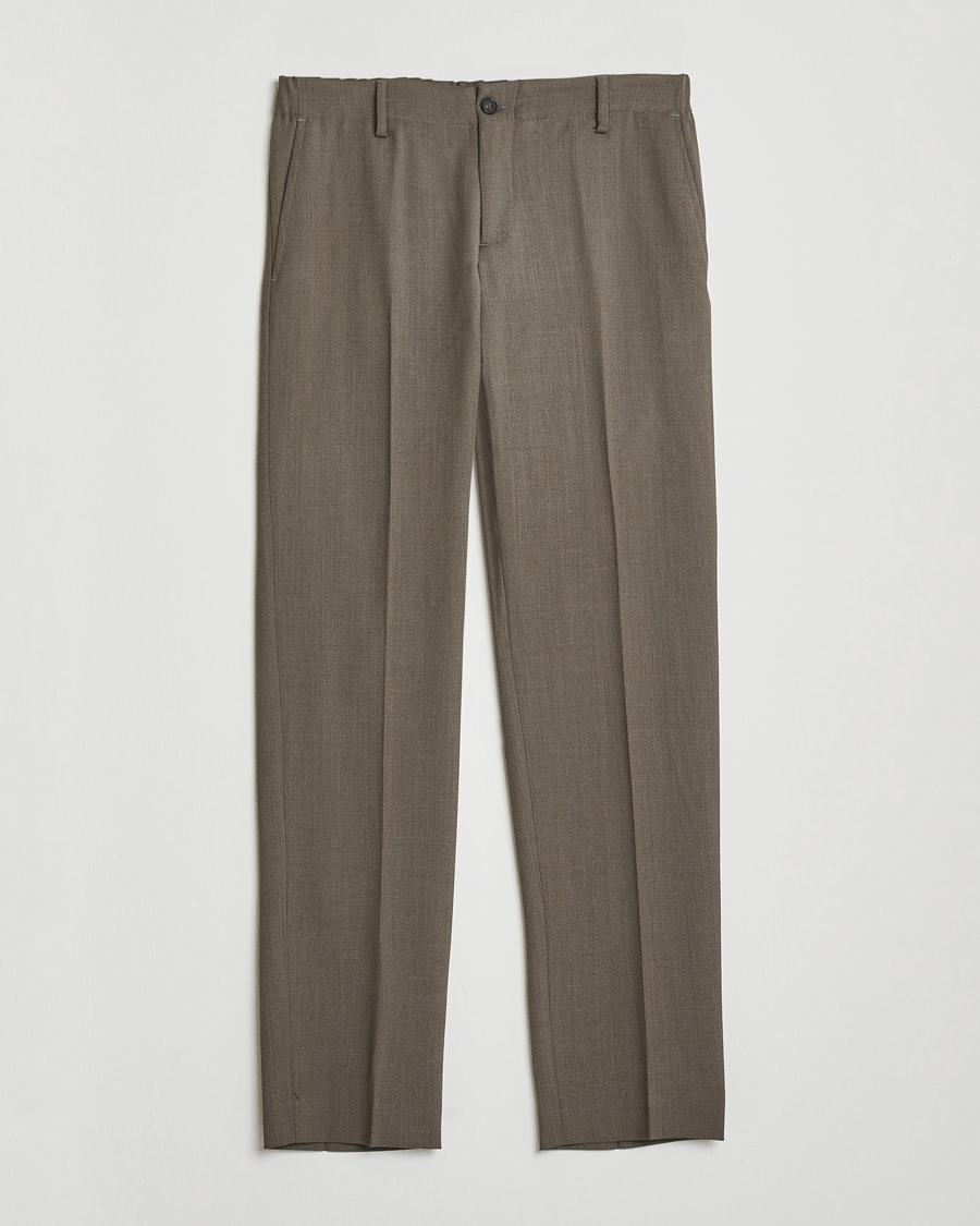 Men | Trousers | Filippa K | Troy Tailored Drawstring Trousers Driftwood