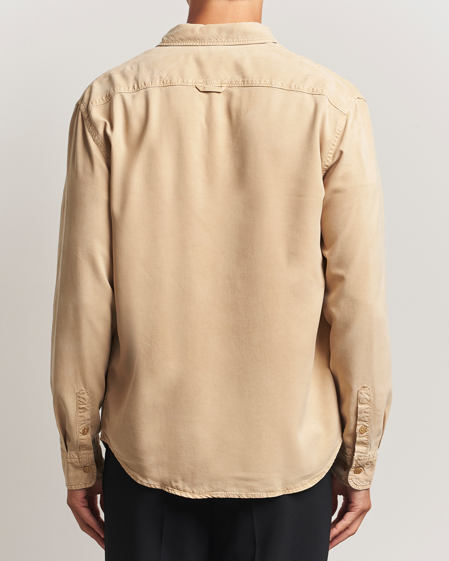 Men | Shirts | Filippa K | Zachary Lyocell Shirt Latte Beige