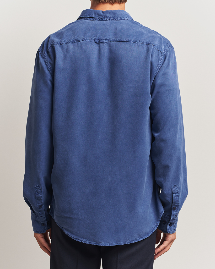 Men | Shirts | Filippa K | Zachary Lyocell Shirt Royal Navy