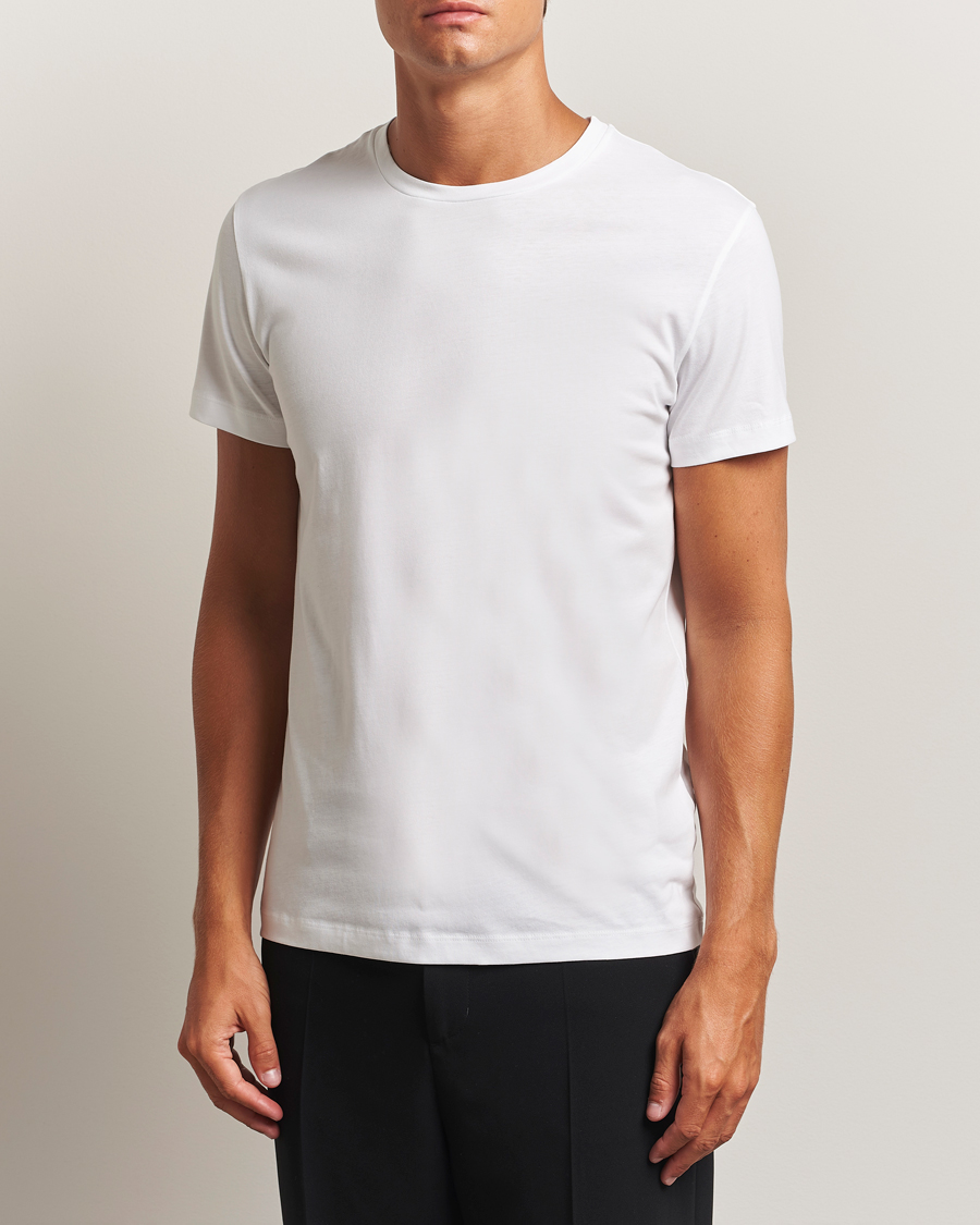 Men | T-Shirts | Filippa K | Lightweight Cotton Crew Neck T-Shirt White