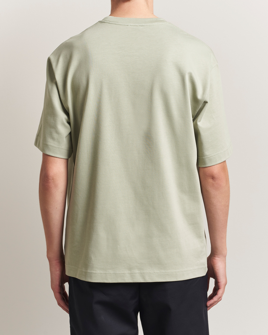 Men | T-Shirts | Filippa K | Heavy Cotton Crew Neck T-Shirt Faded Green Grey