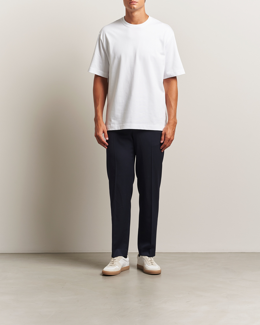 Men | T-Shirts | Filippa K | Heavy Cotton Crew Neck T-Shirt White