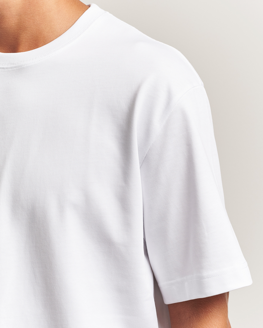 Men | T-Shirts | Filippa K | Heavy Cotton Crew Neck T-Shirt White