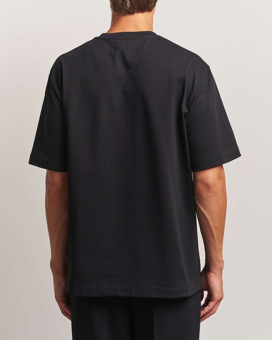 Men | T-Shirts | Filippa K | Heavy Cotton Crew Neck T-Shirt Black